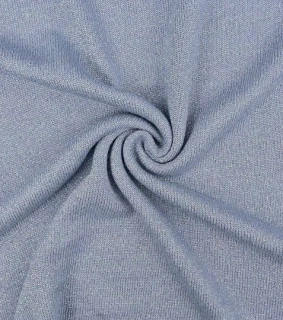 zbytek kaz 2 m/ Pletenina s lurexem jeans blue
