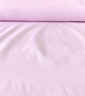 Bavlněná látka puntíky light rosa